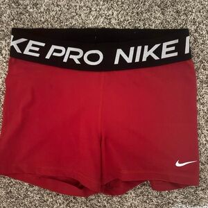 Nike Pro Dri-FIT Red Shorts